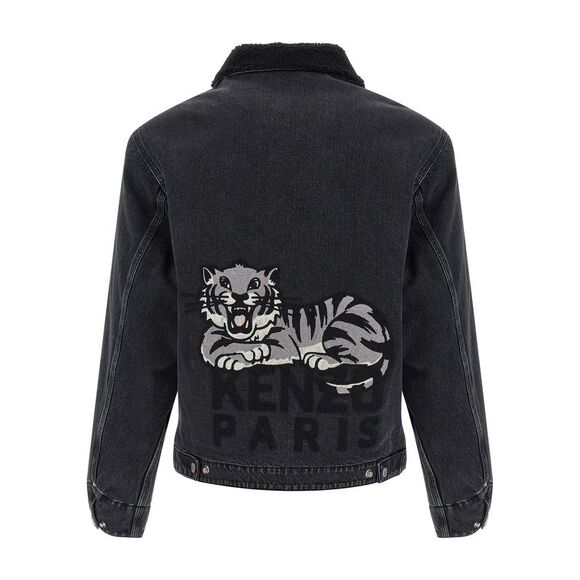 Kenzo Men 'Kenzo Happy Tiger' Denim Jacket - Picture 2 of 4